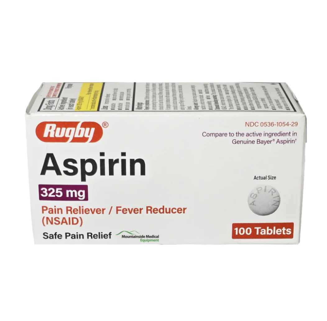 Aspirin 325mg  (100 tablets)