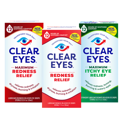 Clear Eyes Hand Pocket Pal Redness Relief Eye Drops